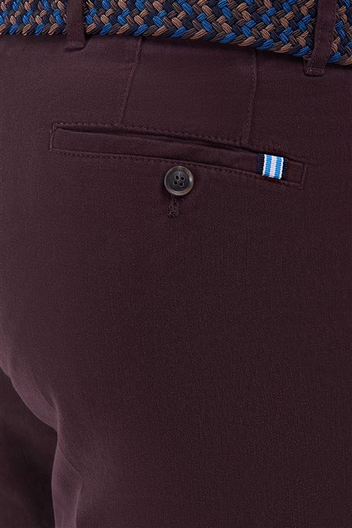 Longford  Autumn Stretch Cotton Grape Chino Trouser