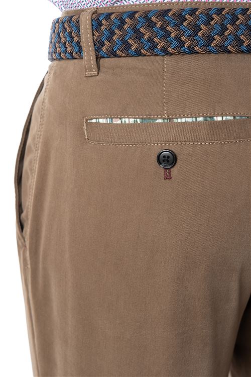 Romford Suede Stretch Cotton Chino Trouser