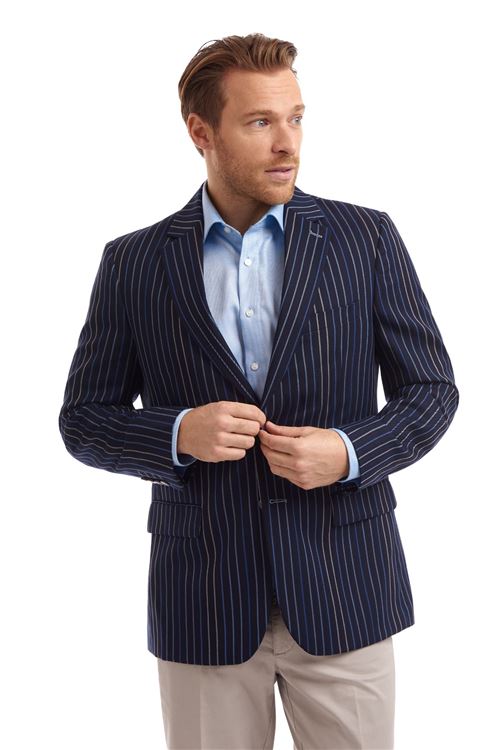 Loxwood Light Blue Stripe Jacket