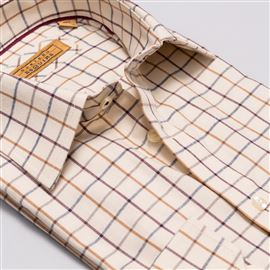 Cumbria Corn Brushed Cotton Check Shirt