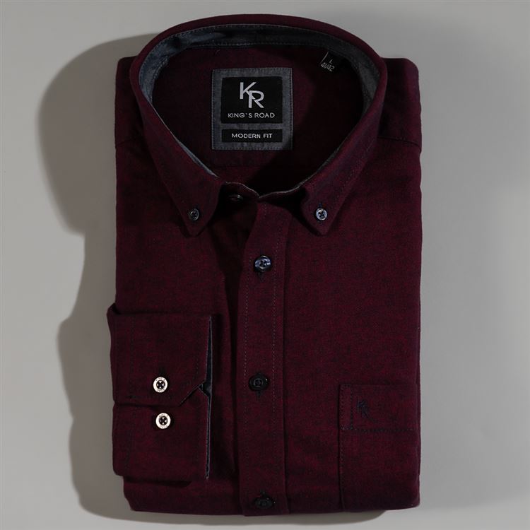  Canada Plain Burgandy Shirt