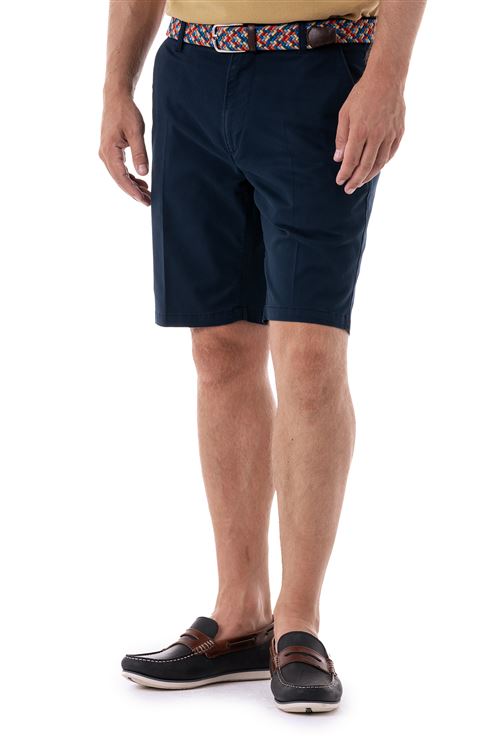 Tilbury Navy Stretch Cotton Short