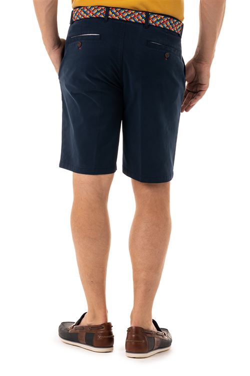 Tilbury Navy Stretch Cotton Short