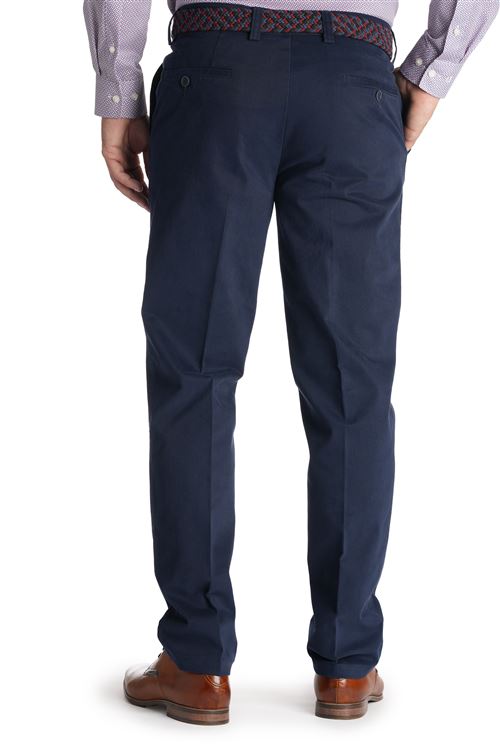 Ladbrook Autumn Stretch Cotton Navy Chino Trouser