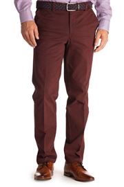 Ladbrook Autumn Stretch Cotton Cranberry Chino Trouser