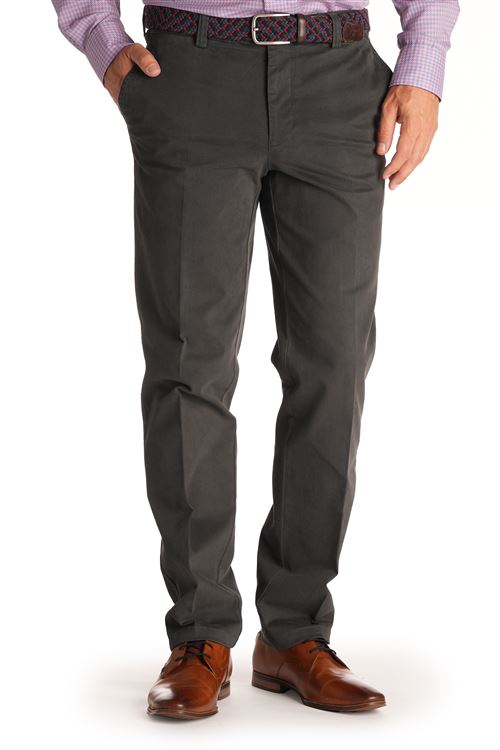 Ladbrook Autumn Stretch Cotton Charcoal Chino Trouser