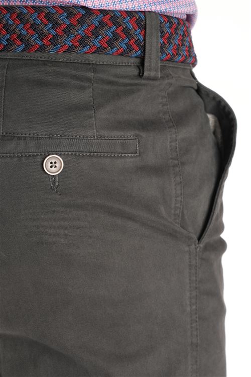 Ladbrook Autumn Stretch Cotton Charcoal Chino Trouser