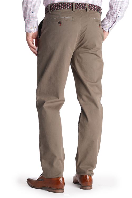 Fairfield Stretch Cotton Taupe Chino Trouser