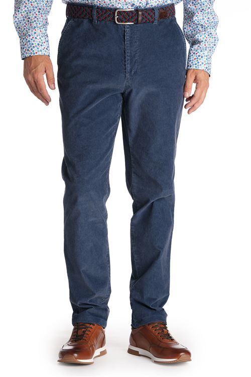 Radford Dark Blue Stretch Needle Cord Trouser