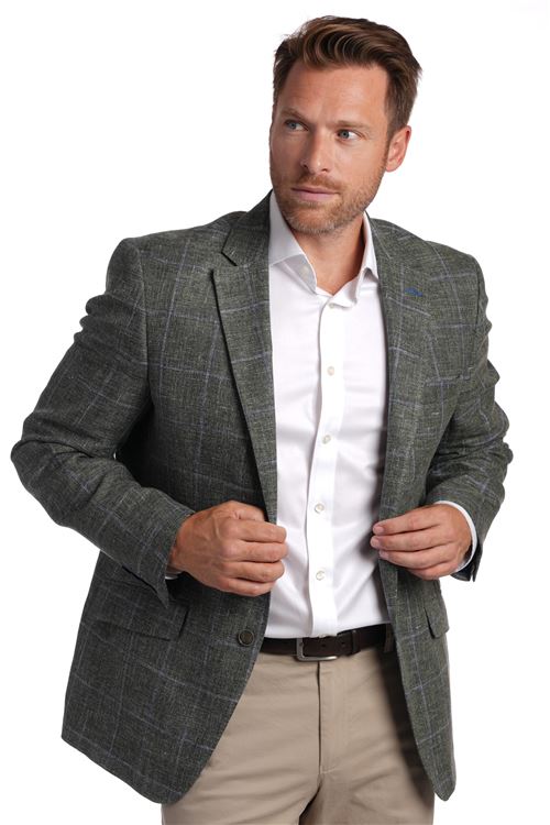 Pisa Spring Olive Check Jacket