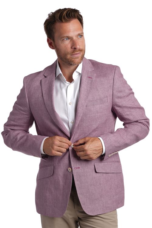 Como Lilac Melange Linen Jacket