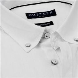 Newport White Linen Cotton Plain Shirt